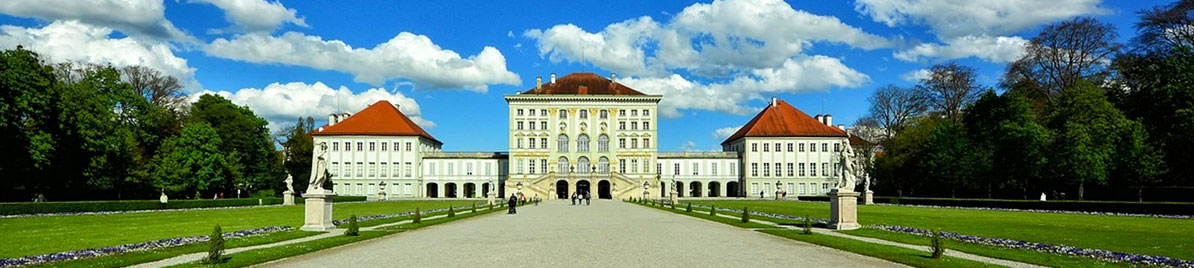 View of the Nymphenburg castle